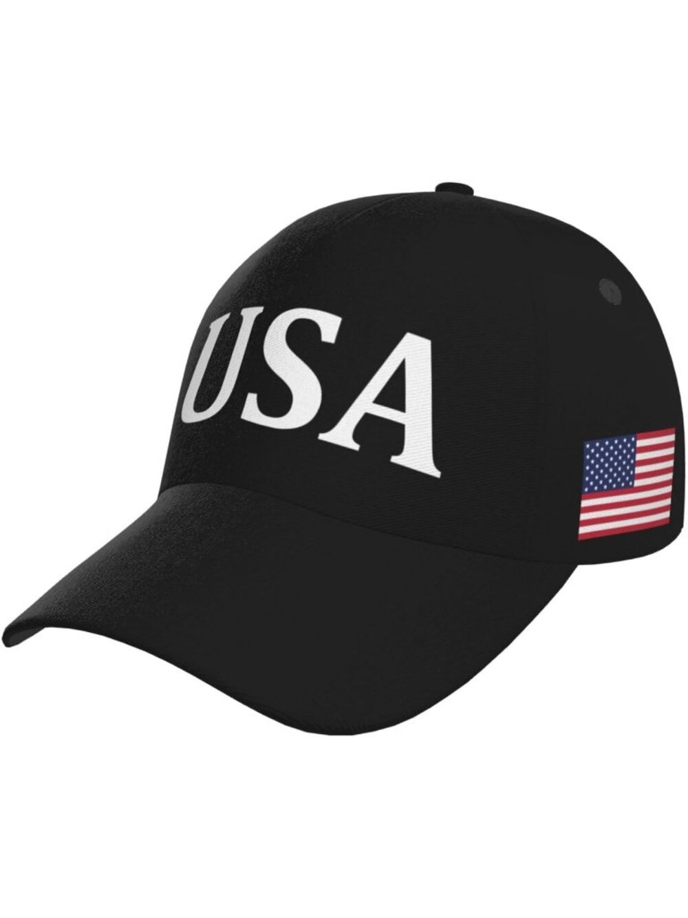 Unisex Halloween USA Black Hat Adjustable Sportswear Distressed Baseball Cap